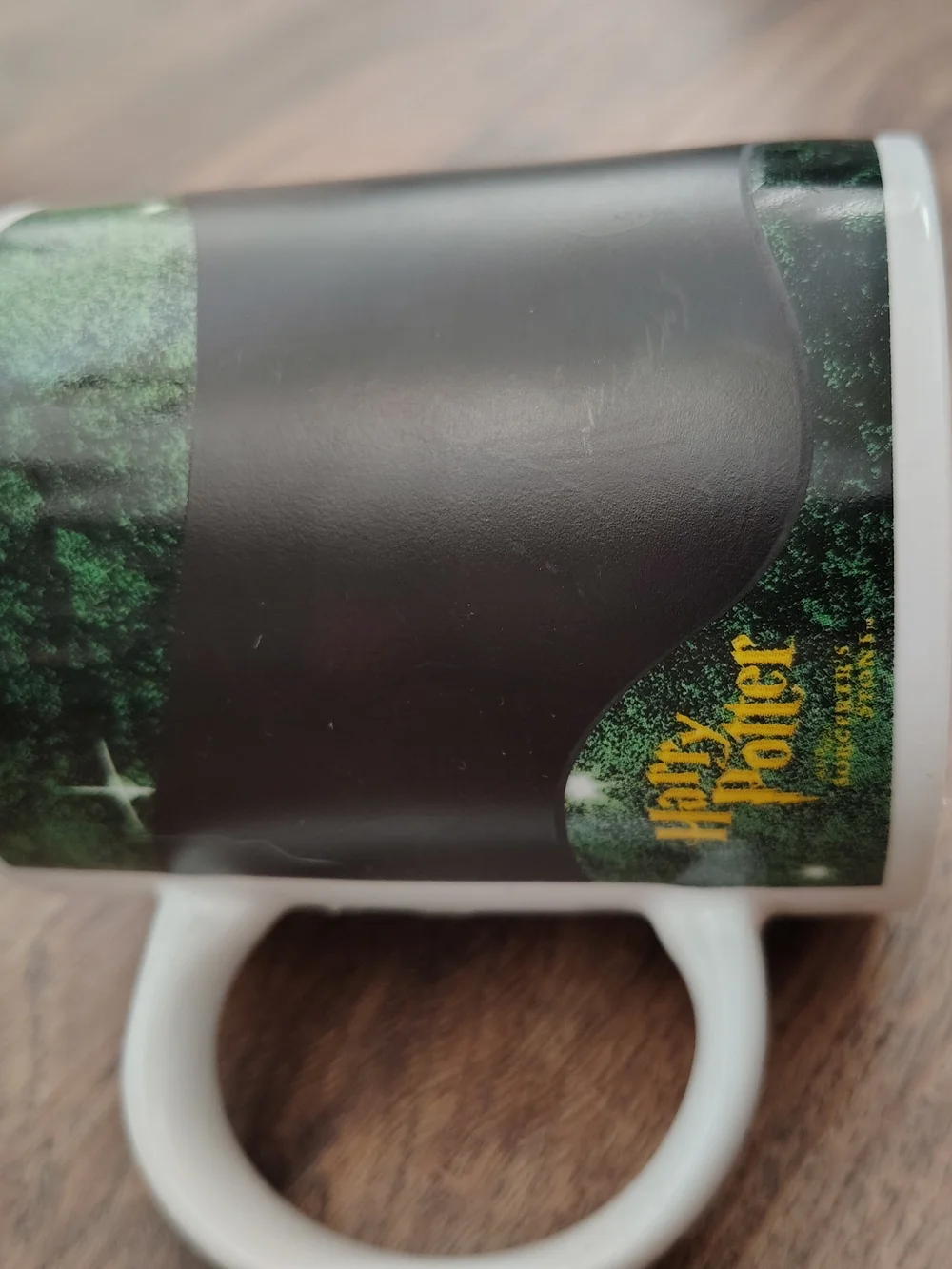 Illustrated Character Ceramic Mug in White and Black